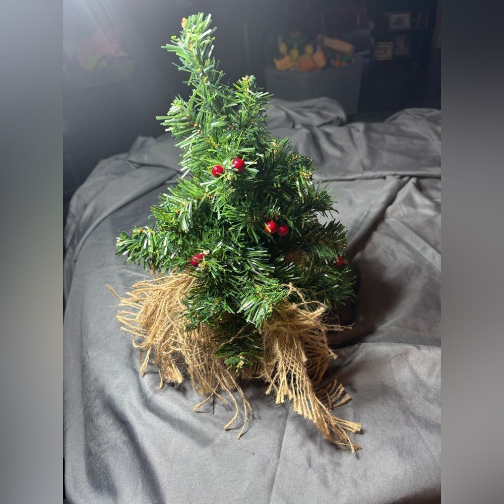 ☃️❄️☃️ Small Unlit Christmas Tree Table Decor EPC